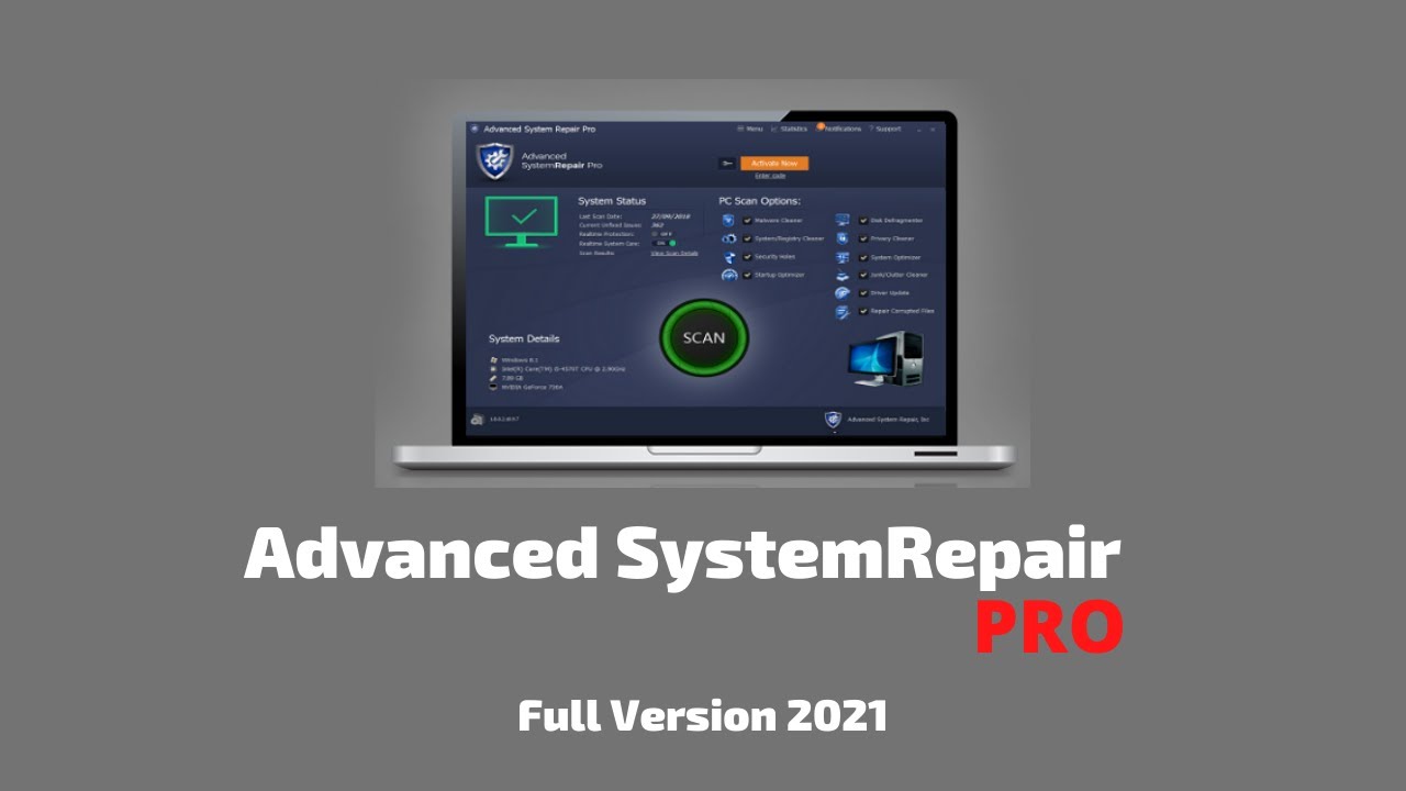 Advanced System Repair Pro Crack With License Key Free Download